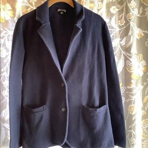 Jcrew Factory Navy Blue Sweater Blazer